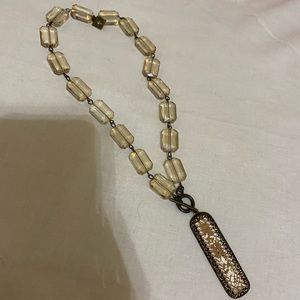 Pink Panache toggle necklace